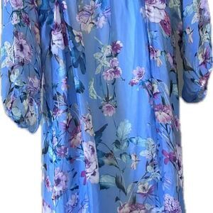 Bellambra Floral Silk Blend Tunic Dress Size M